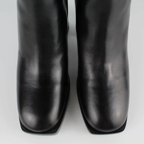 New TORY BURCH Ruby High Block Heel Leather Booties
